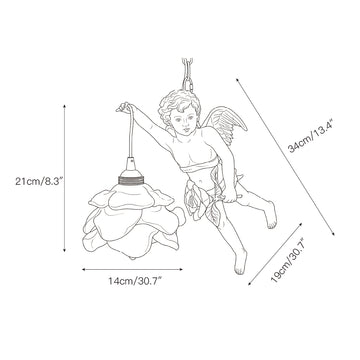 Angel Glass Pendant Lamp – detail 6 — Dimension drawings 4