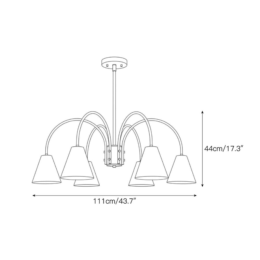 Anniston Chandelier – detail 3 — Dimension drawings 1