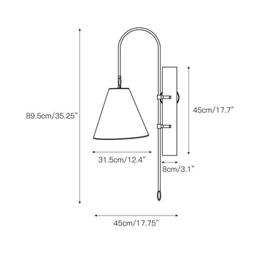 Anniston Wall Lamp – detail 4 — Dimension drawings 1