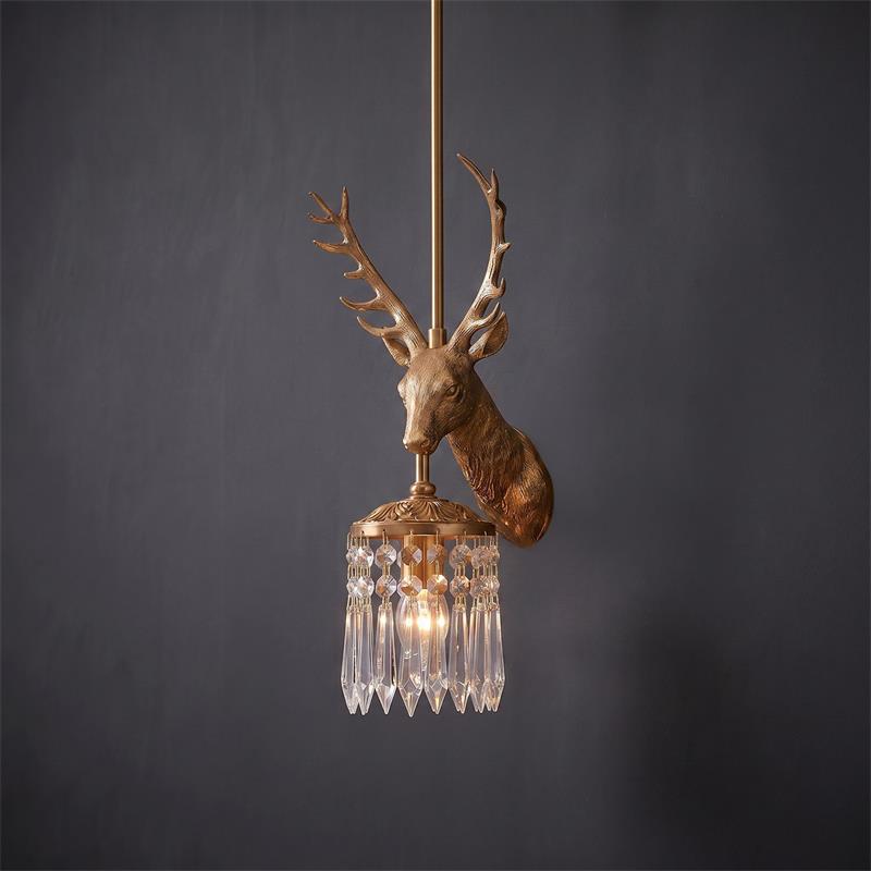 Antler Crystal Pendant Lamp