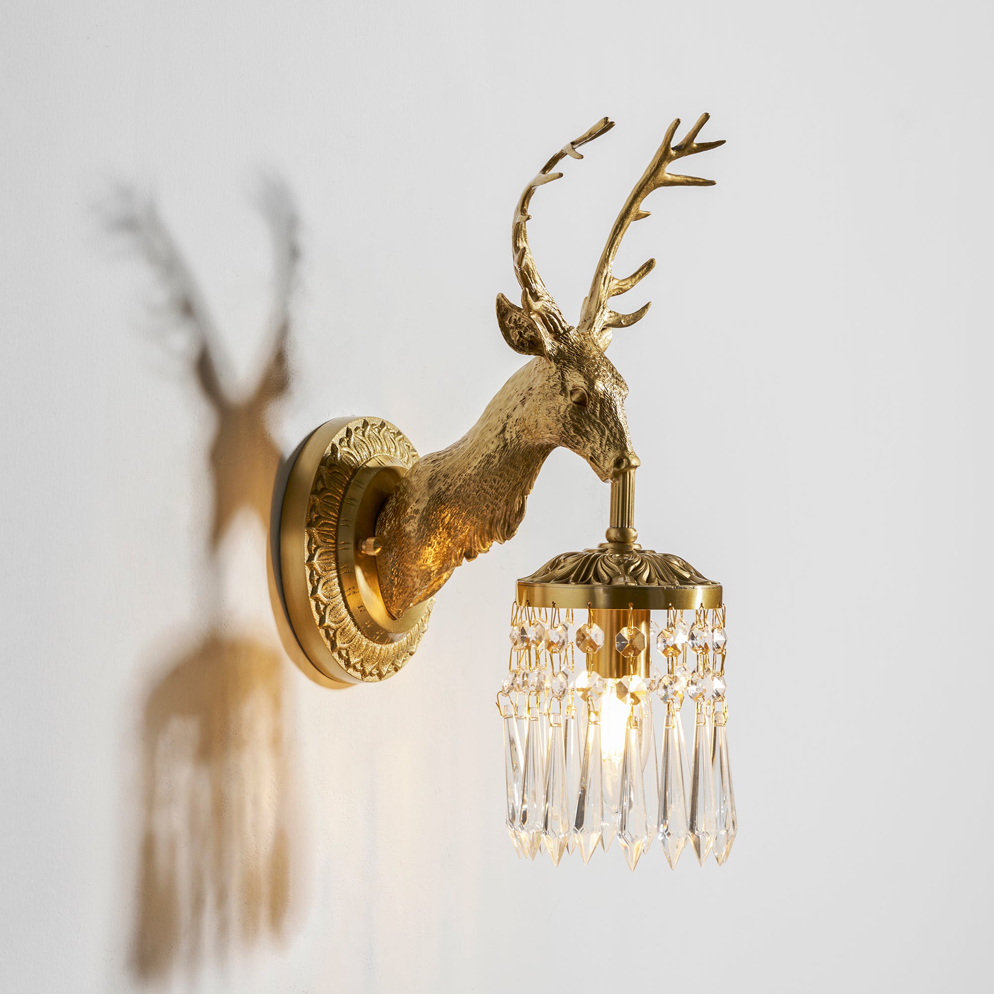 Stag Head Wall Sconce