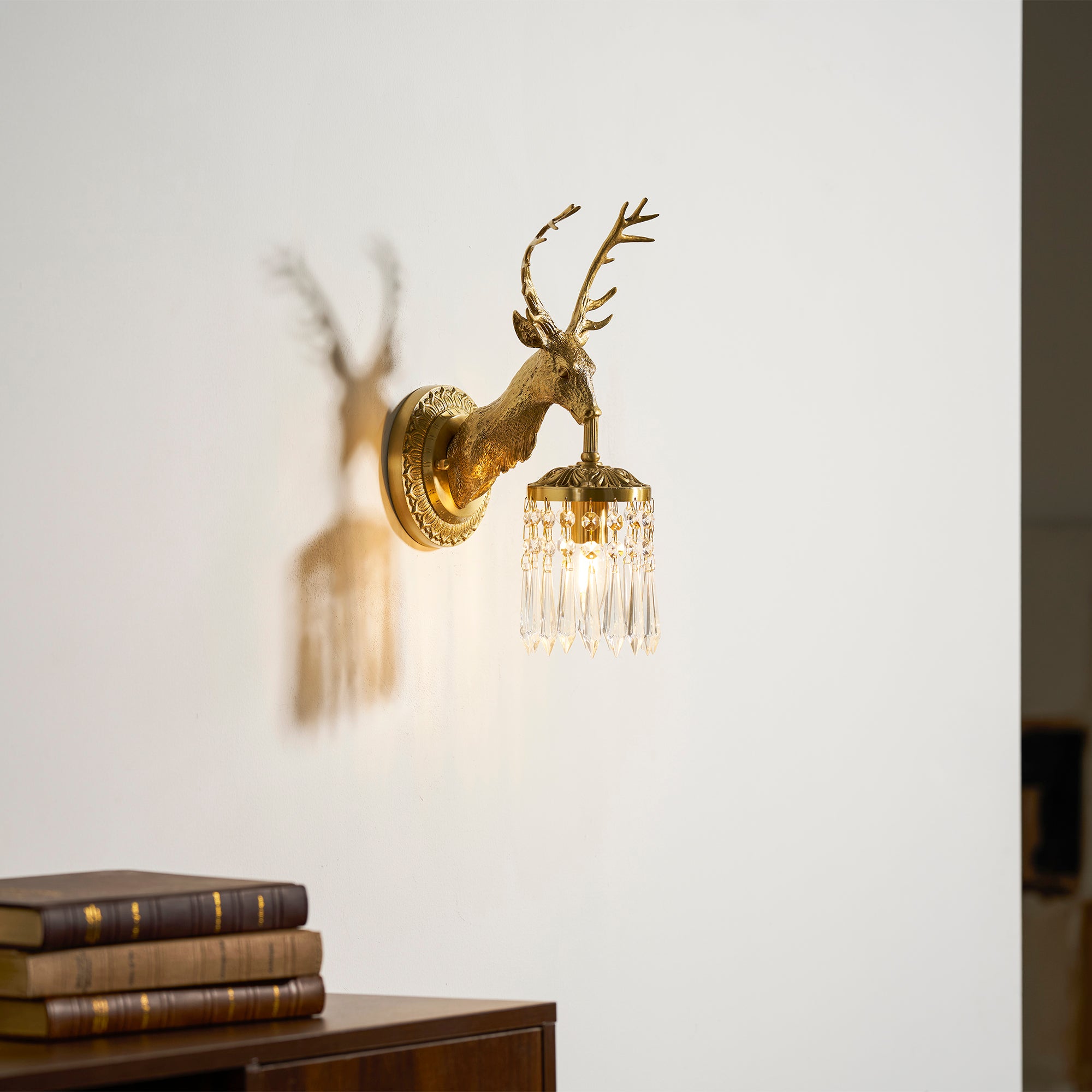 Stag Head Wall Sconce