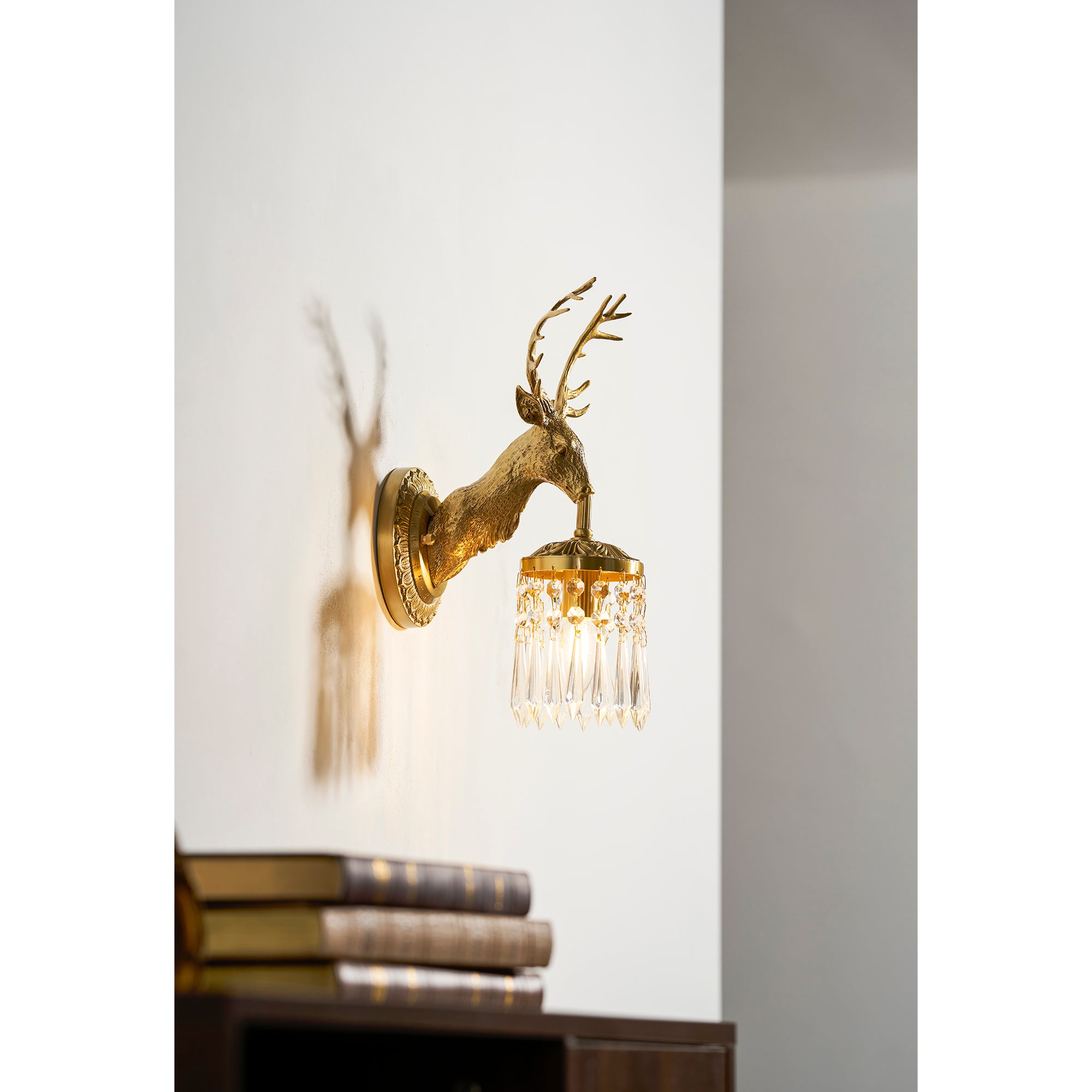 Stag Head Wall Sconce