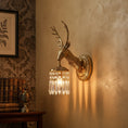 Load image into Gallery viewer, Antler Crystal Wall Lamp
