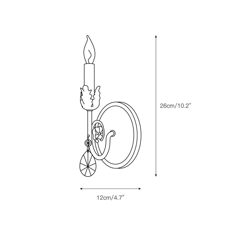 Antonia Wall Lamp – detail 3 — Dimension drawings 1