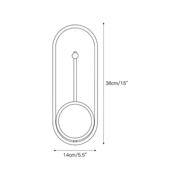 Aperture Wall Sconce – detail 3 — Dimension drawings 1