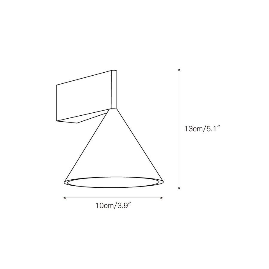 Apollo Aluminum Wall Lamp – detail 3 — Dimension drawings 1