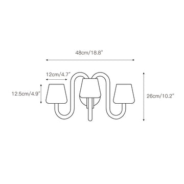 Apollo Wall Lamp – detail 3 — Dimension drawings 1