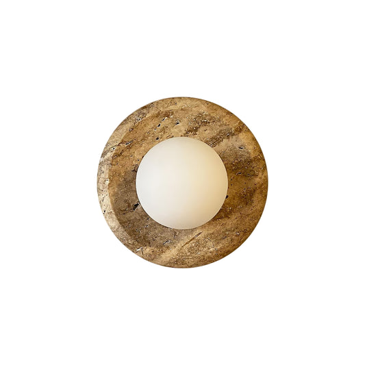 Apricity Travertine Wall Lamp