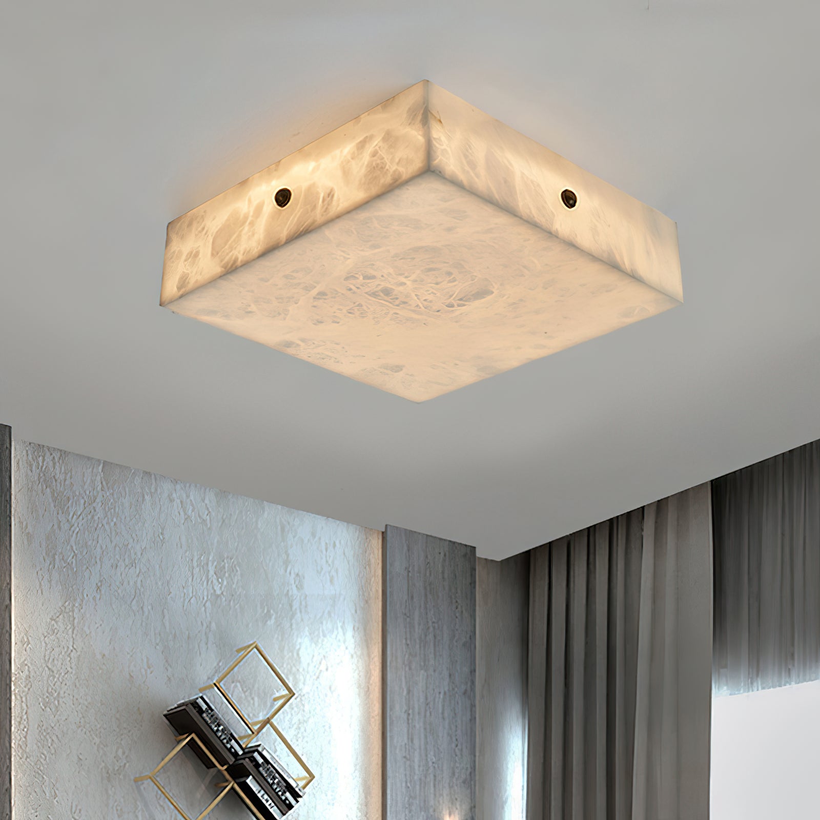 Arca Alabaster Flushmount Ceiling Light