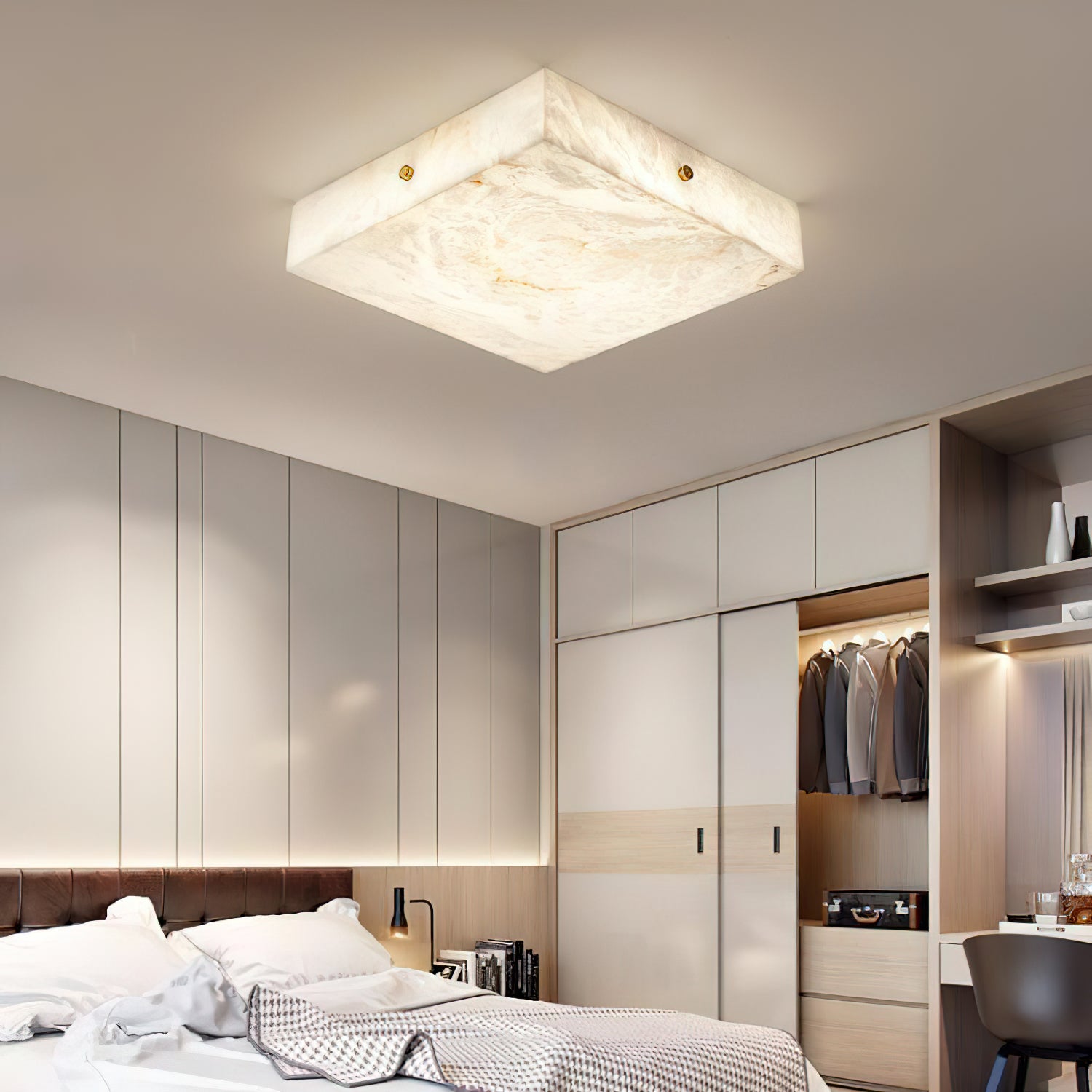 Arca Alabaster Flushmount Ceiling Light