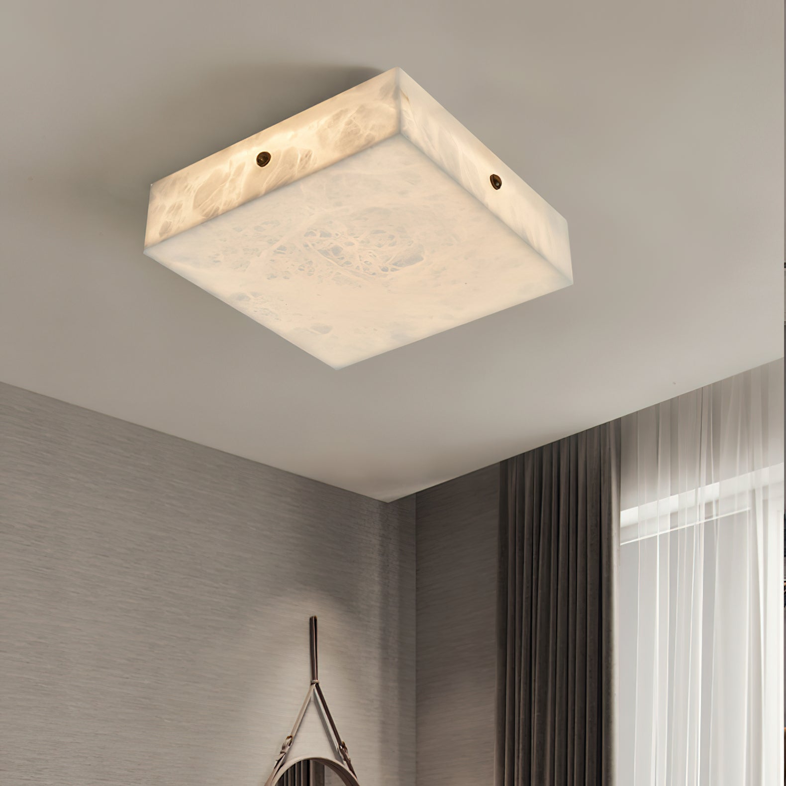 Arca Alabaster Flushmount Ceiling Light