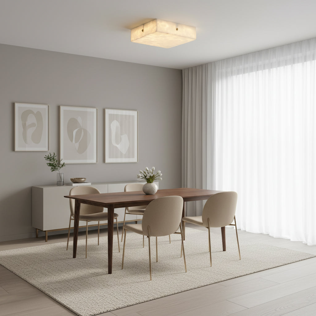 Arca Alabaster Flushmount Ceiling Light