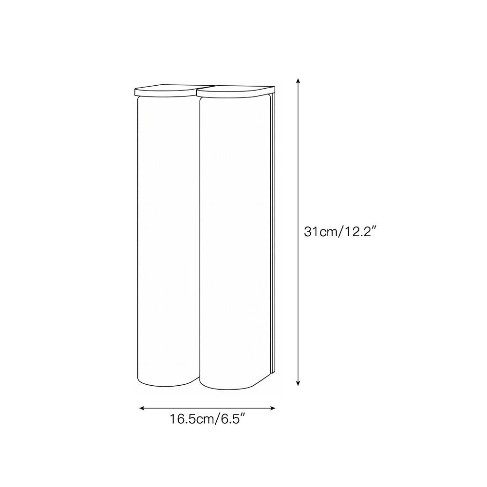 Arched Alabaster Tube Wall Sconce
