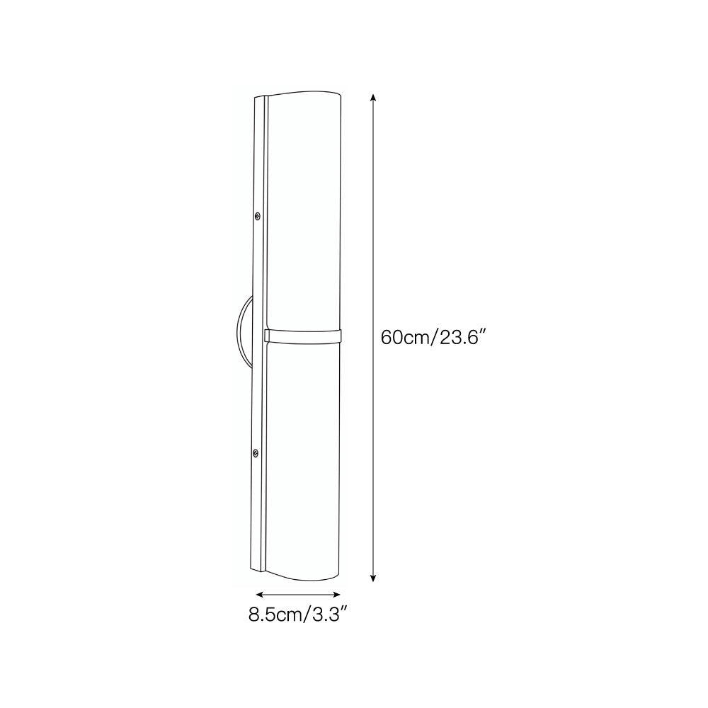 Arched Alabaster Tube Wall Sconce