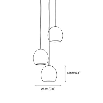 Arica Alabaster Chandelier – detail 4 — Dimension drawings 2