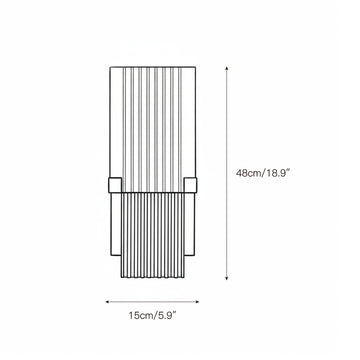 Ariel Alabaster Wall Lamp – detail 3 — Dimension drawings 1
