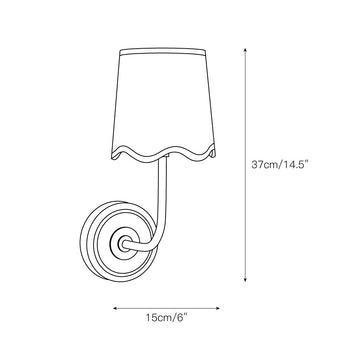 Ariel Wall Lamp – detail 3 — Dimension drawings 1