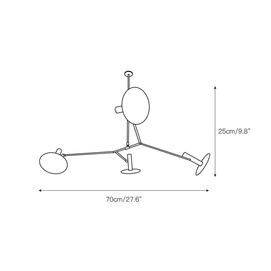 Armature Chandelier – detail 4 — Dimension drawings 2