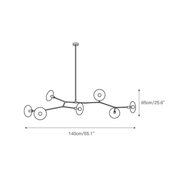 Armature Chandelier – detail 3 — Dimension drawings 1