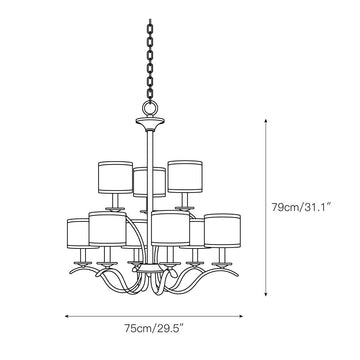 Armindo Chandelier – detail 6 — Dimension drawings 4