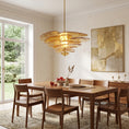 Load image into Gallery viewer, Lotus Leaf Layered Glass Chandelier
