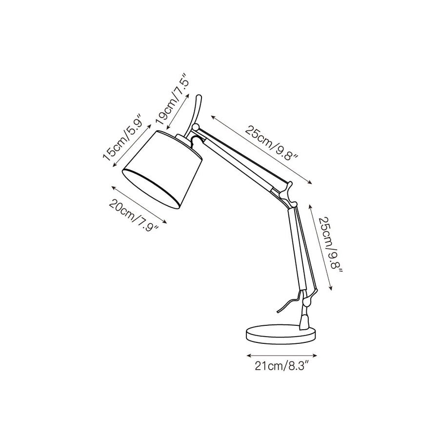 Costanza Table Lamp – detail 3 — Dimension drawings 1