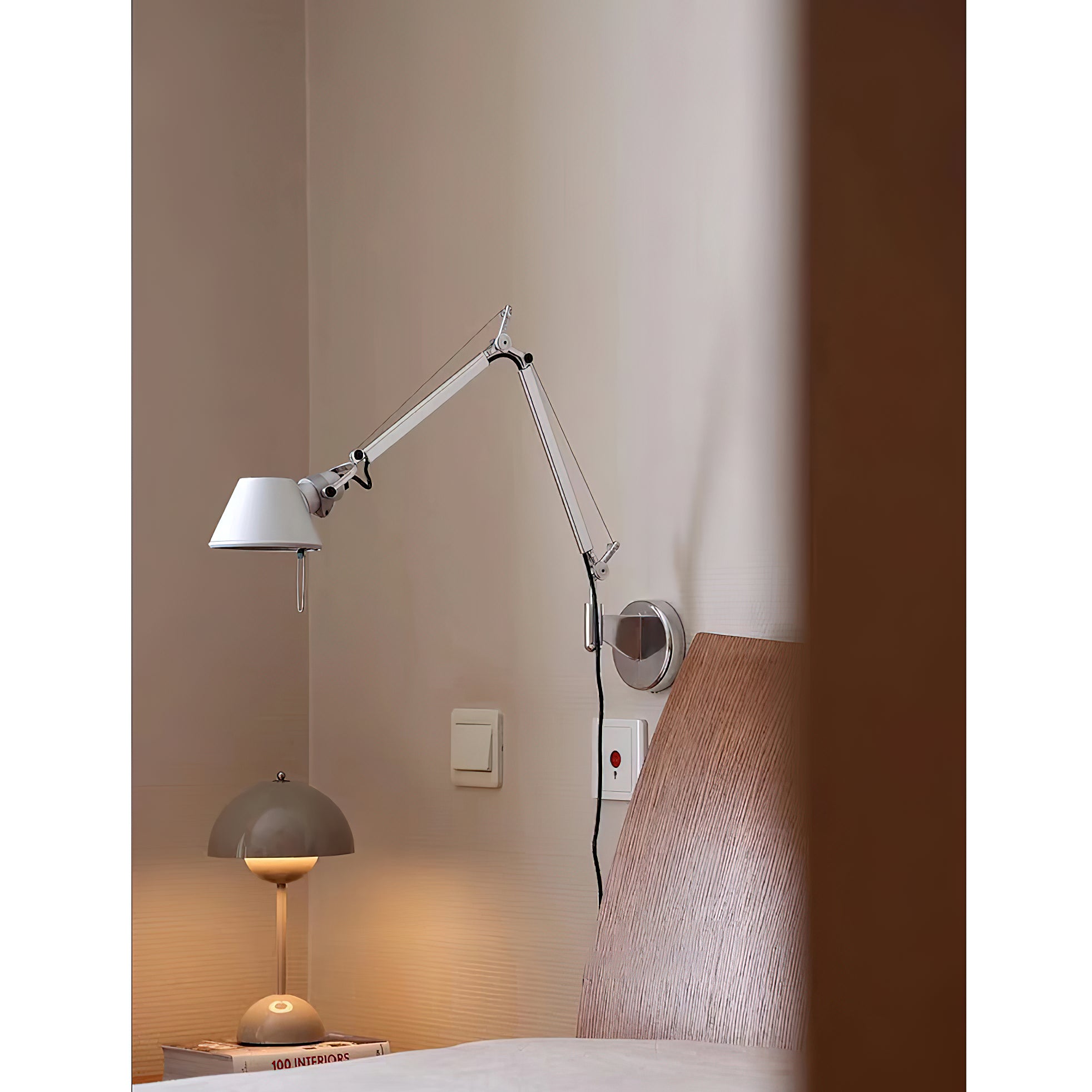 Brady Rocker Arm Plug-in Sconce
