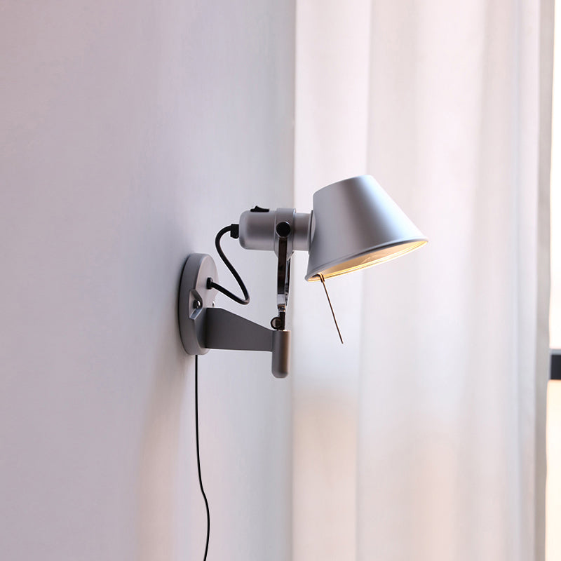 Brady Rocker Arm Plug-in Sconce