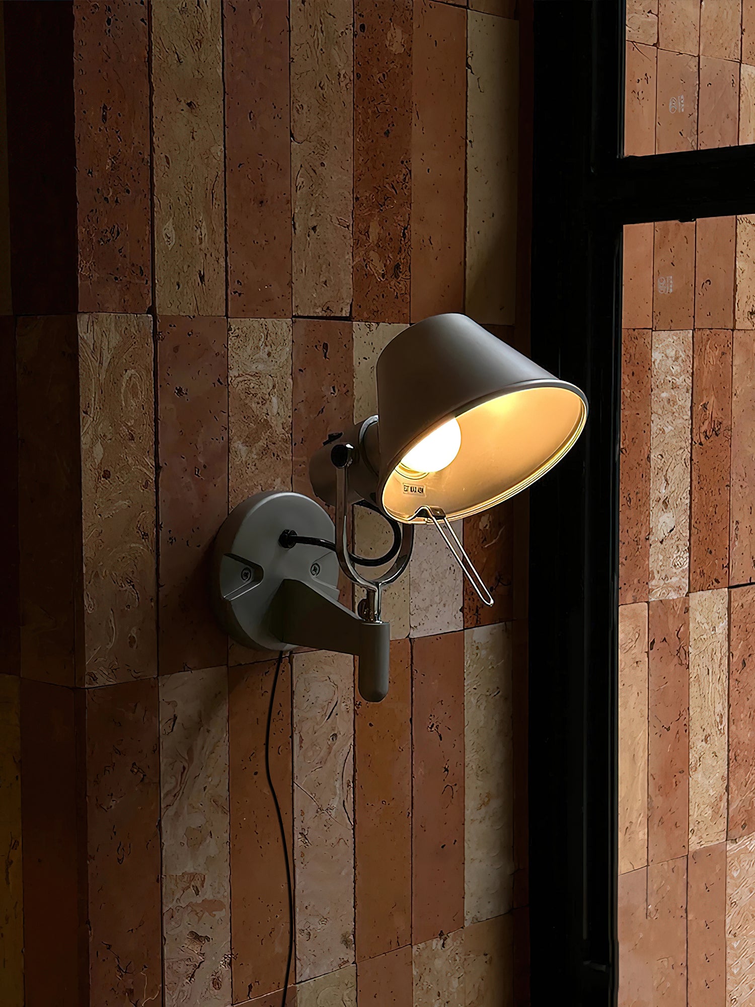 Brady Rocker Arm Plug-in Sconce