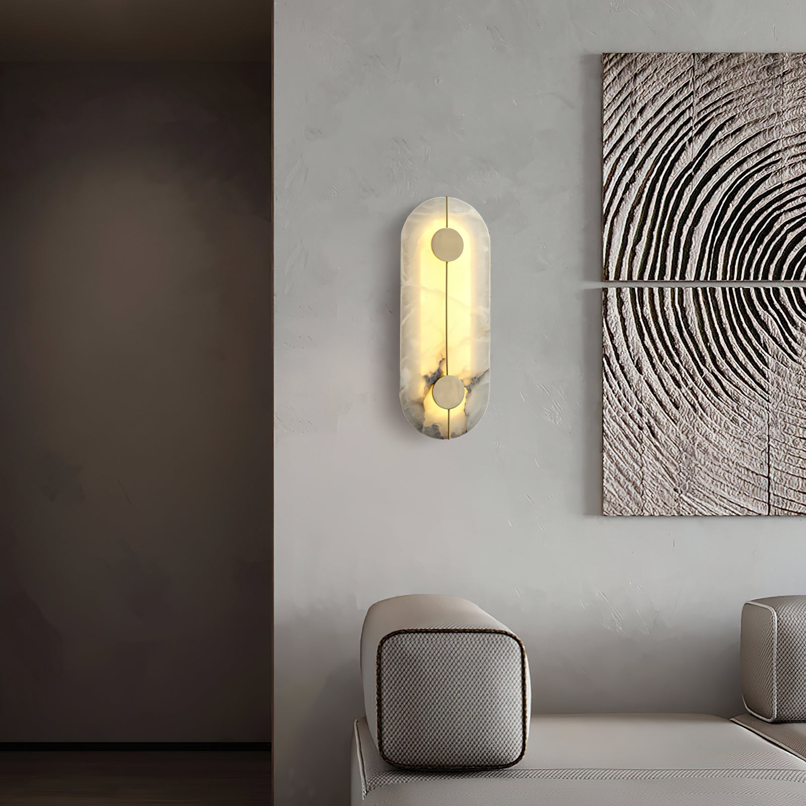 Artistic Alabaster Wall Lamp