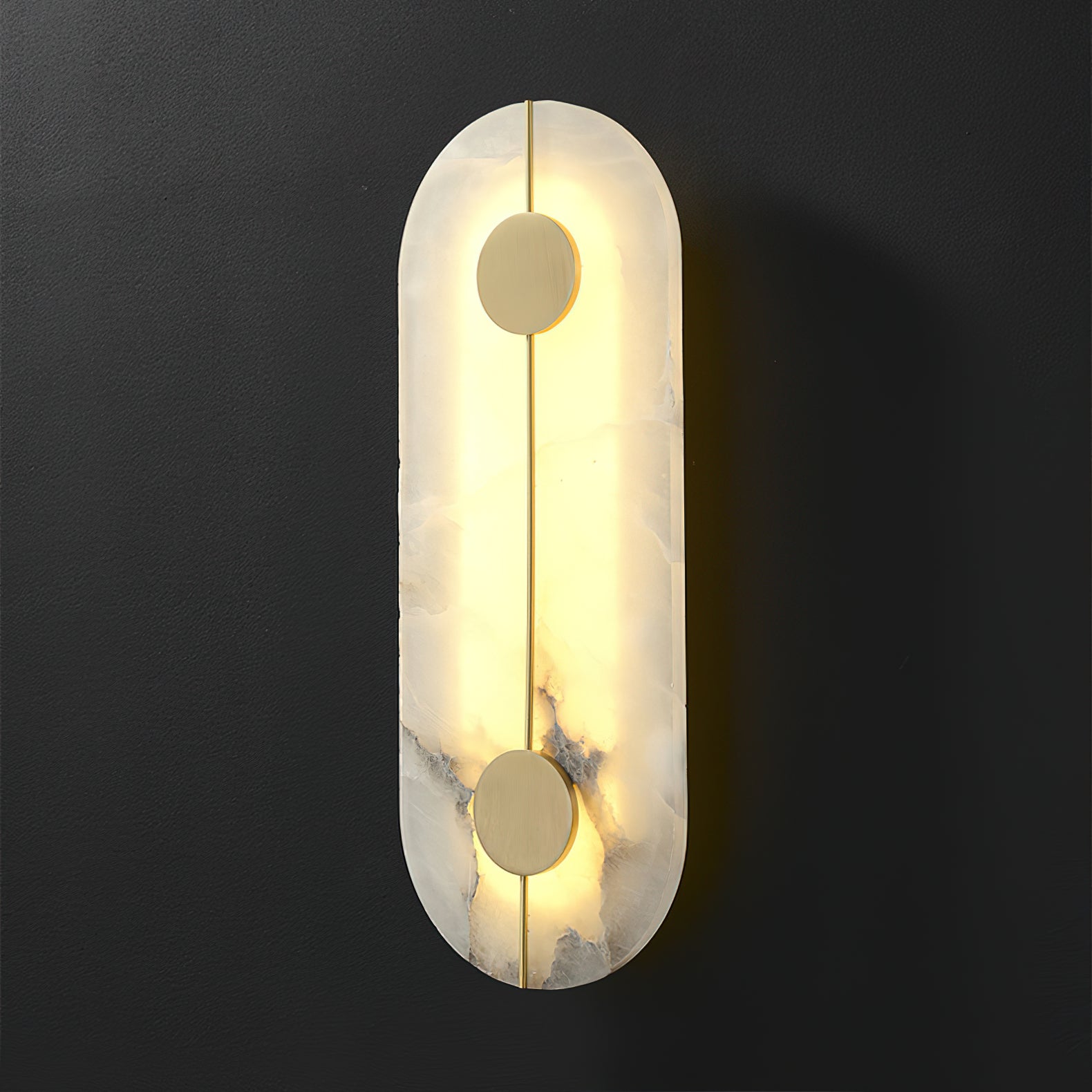 Künstlerische Alabaster-Wandlampe