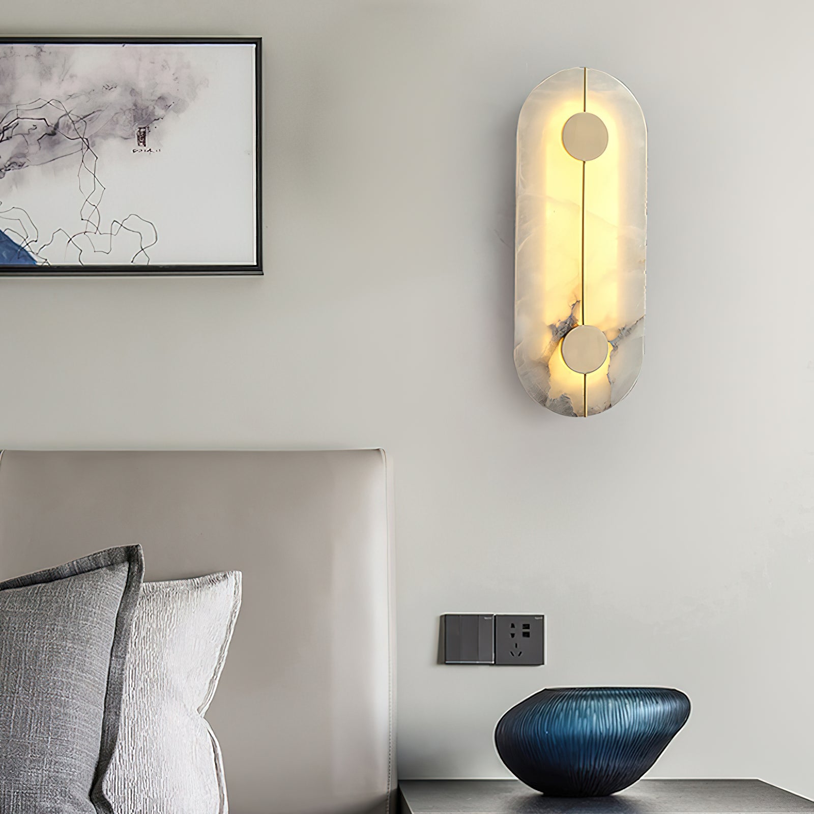 Artistic Alabaster Wall Lamp