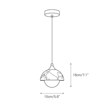 Artome Marble Pendant Lamp – detail 3 — Dimension drawings 1