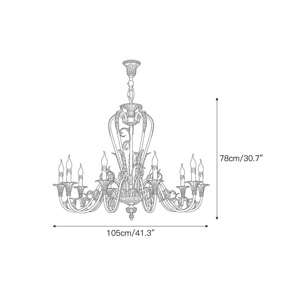Arundel Open Cage Chandelier – detail 5