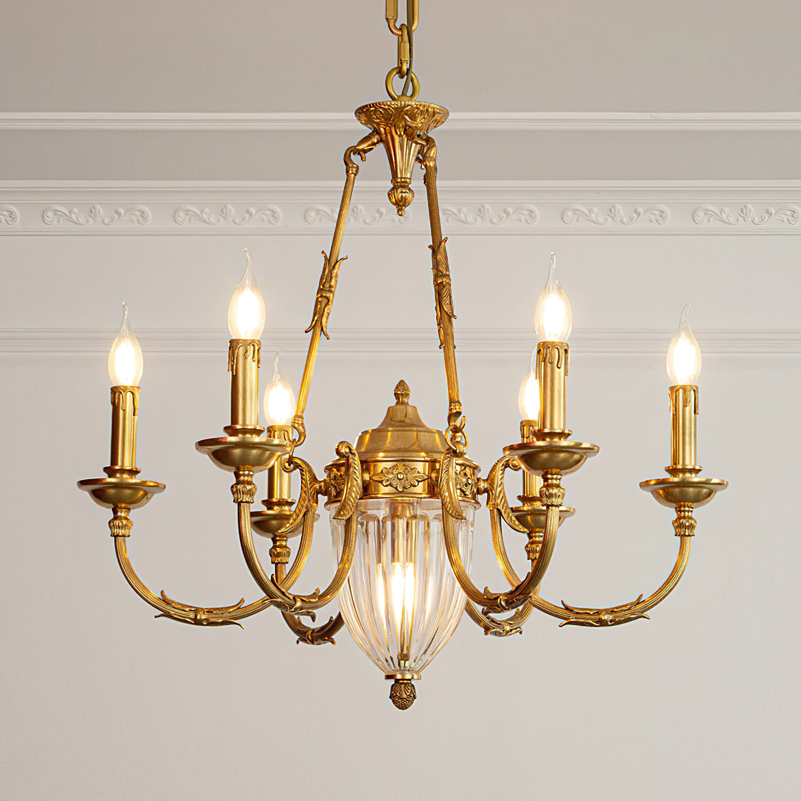 Ashford Brass Chandelier