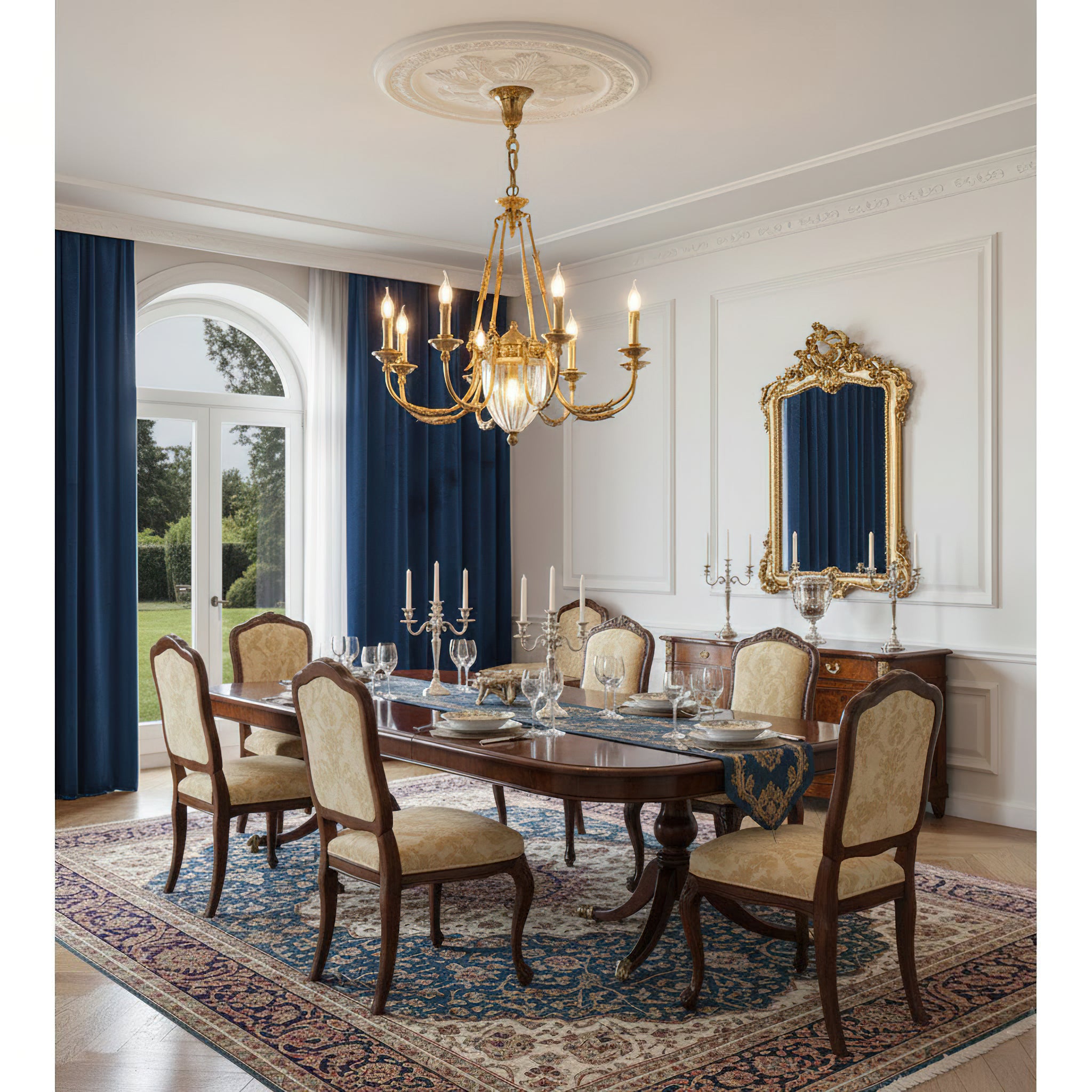 Ashford Brass Chandelier