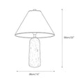 Load image into Gallery viewer, Astere Travertine Table Lamp
