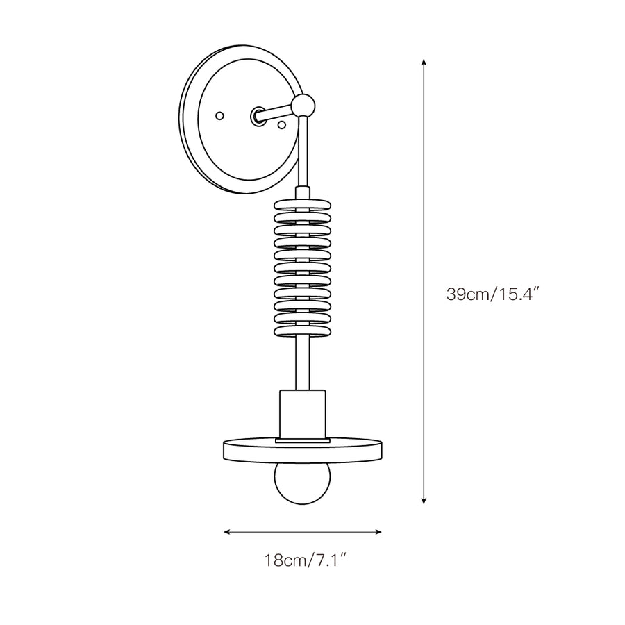 Asteria Marble Wall Lamp – detail 3 — Dimension drawings 1