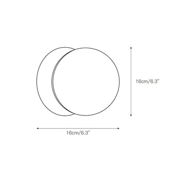 Asteroid Wall Lamp – detail 3 — Dimension drawings 1