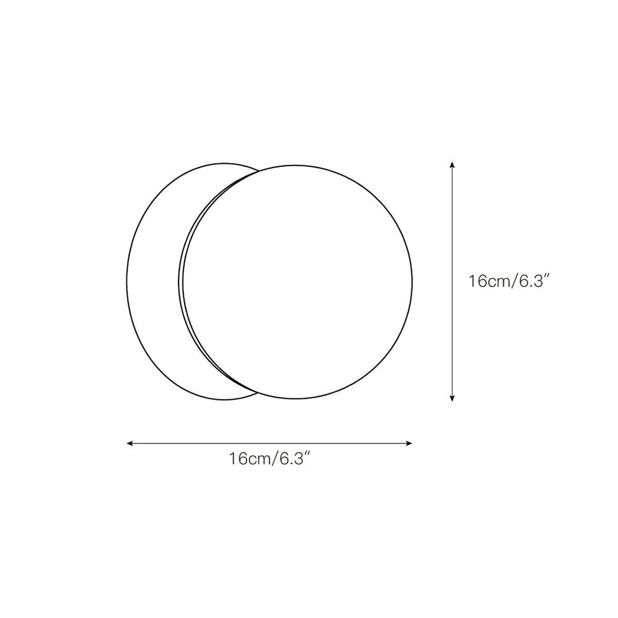 Asteroid Wall Lamp – detail 3 — Dimension drawings 1