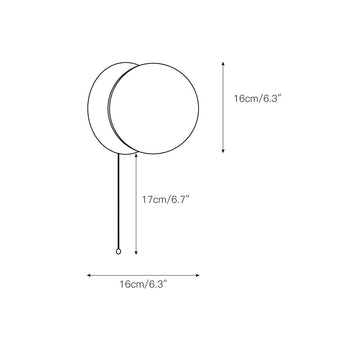 Asteroid Wall Lamp – detail 4 — Dimension drawings 2