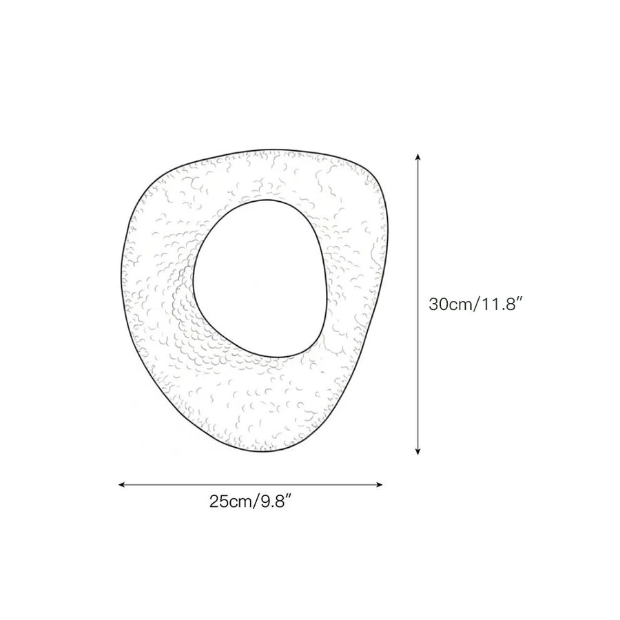 Astoria Hammered Lotus Leaf Sconce — Dimension drawings 1