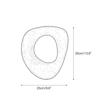 Astoria Hammered Lotus Leaf Sconce – detail 3 — Dimension drawings 1