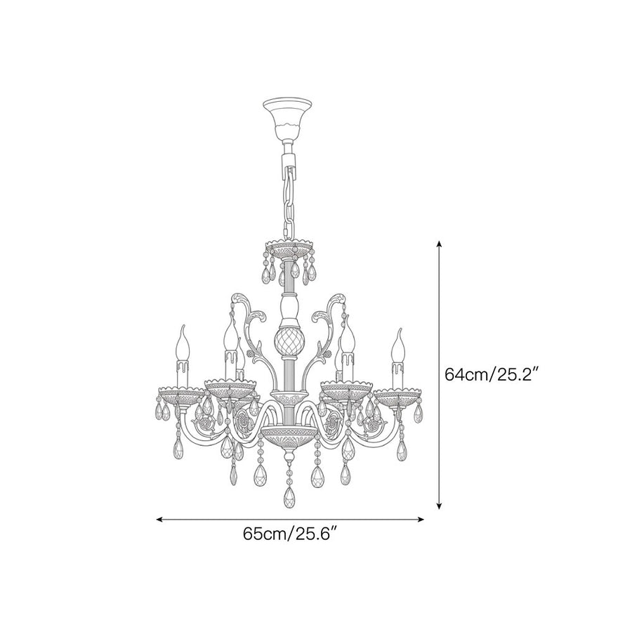 Astoria Chandelier – detail 3 — Dimension drawings 1