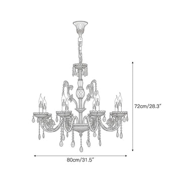 Astoria Chandelier – detail 4 — Dimension drawings 2
