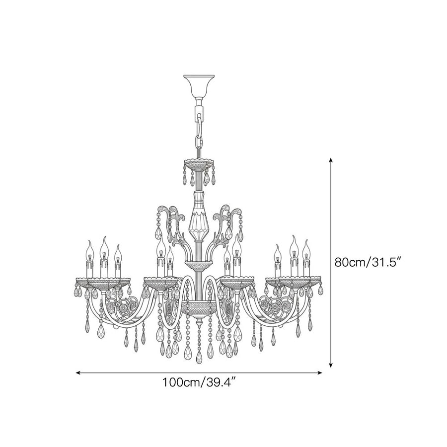 Astoria Chandelier – detail 5 — Dimension drawings 3