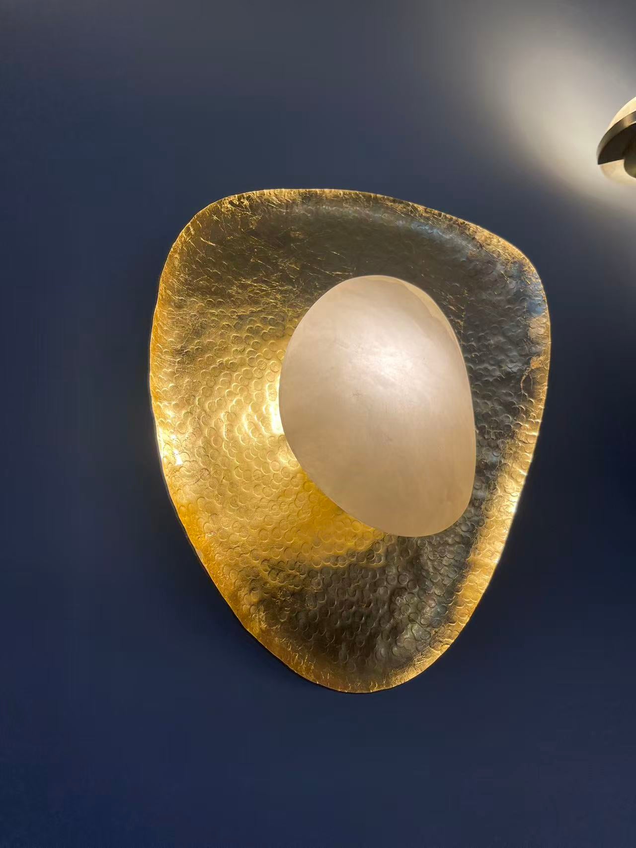 Astoria Hammered Lotus Leaf Sconce