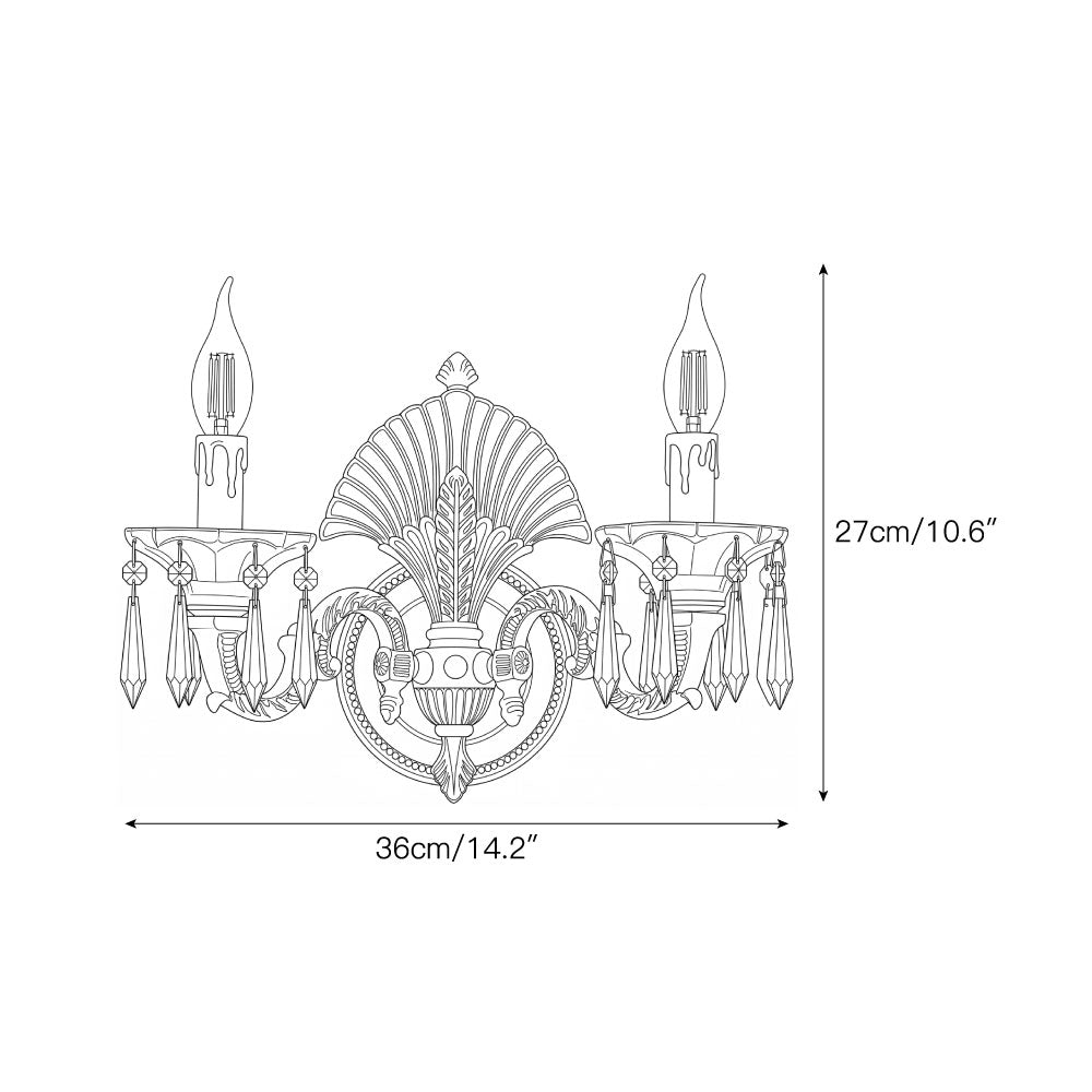 Athena Brass Wall Sconce
