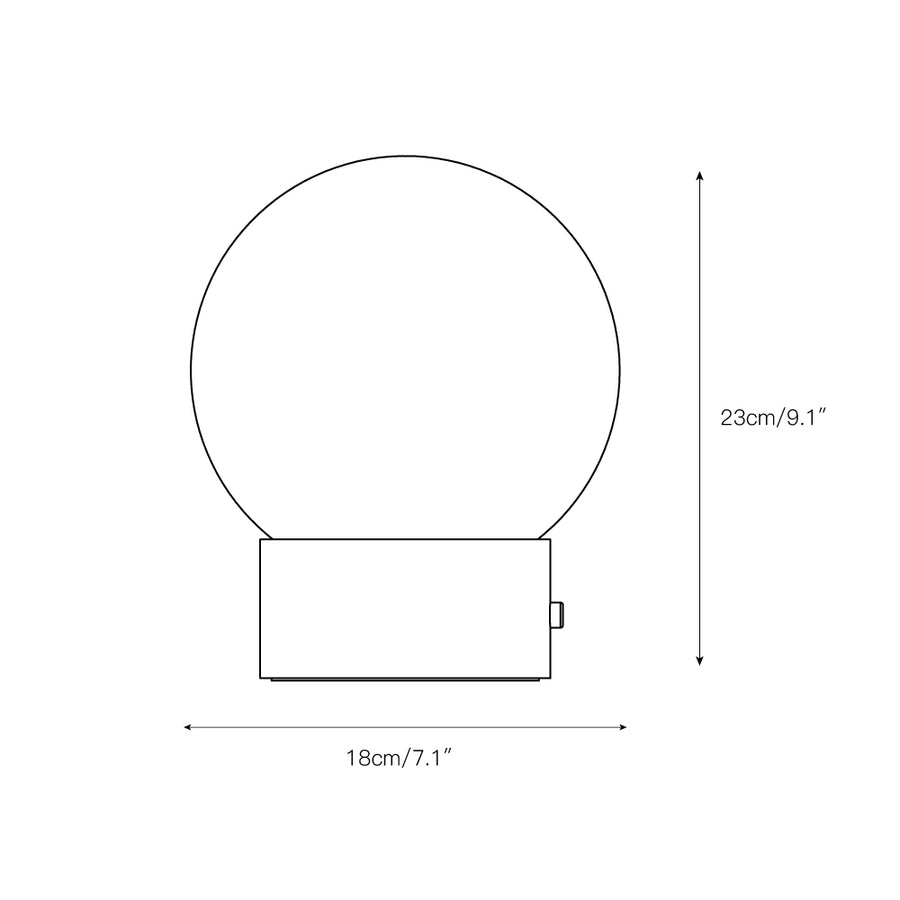 Athena Alabaster Table Lamp – detail 3 — Dimension drawings 1